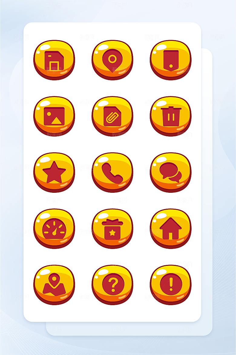 扁平程序应用app图标
