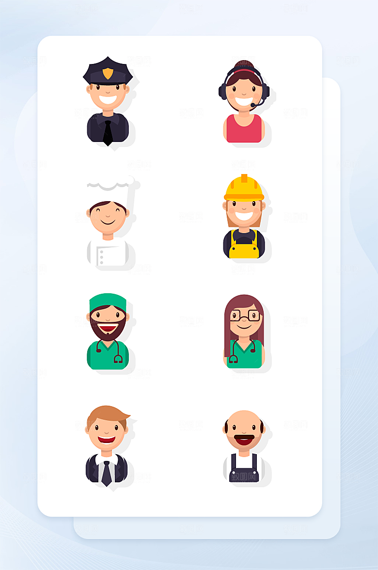 扁平程序应用app图标