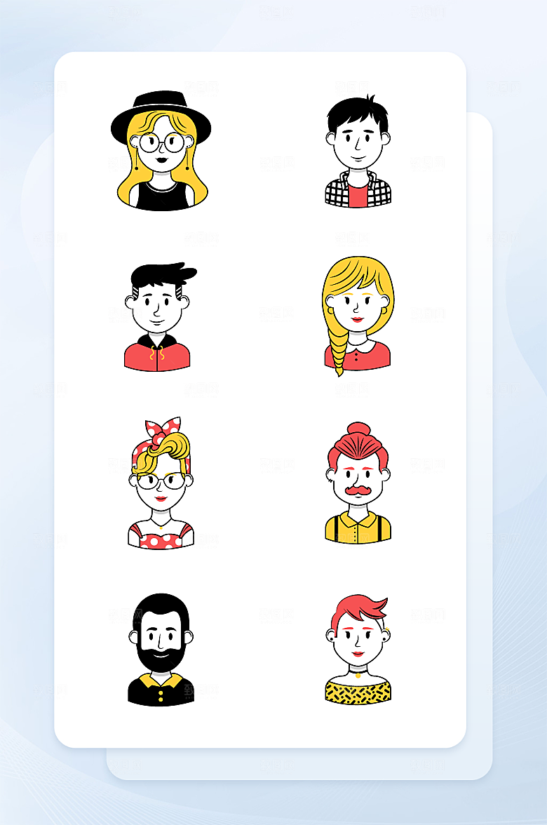 扁平程序应用app图标
