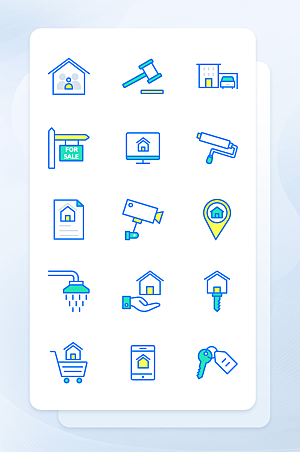 扁平程序应用app图标