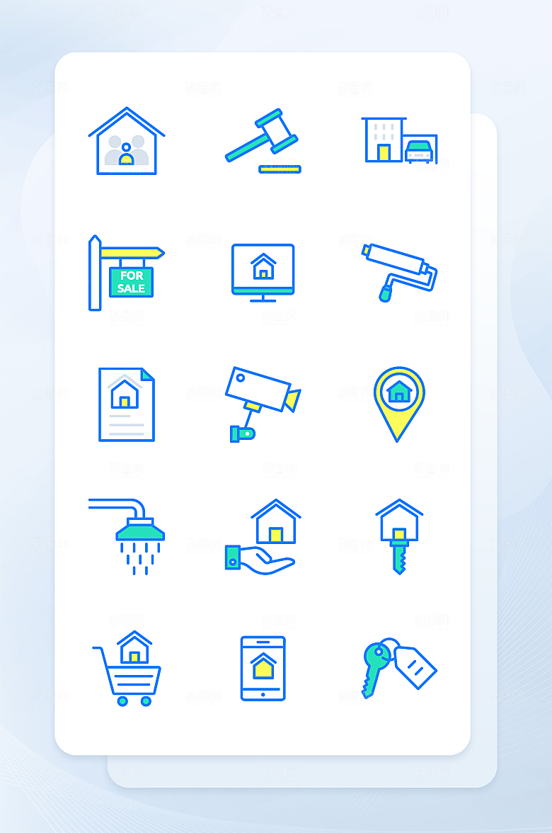 扁平程序应用app图标