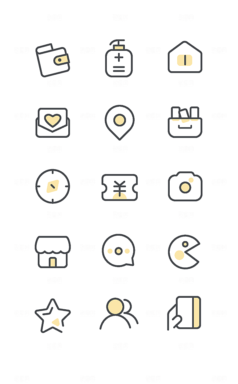 扁平程序应用app图标