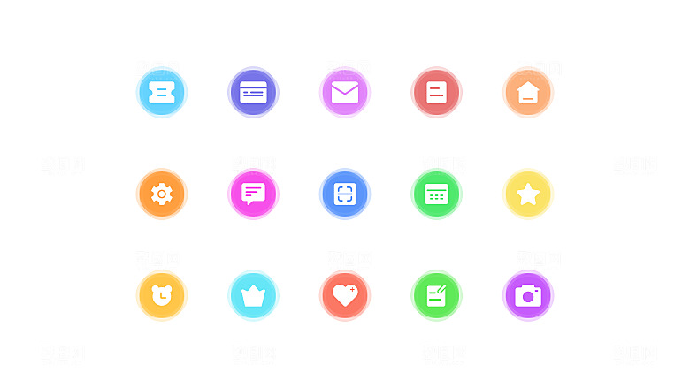 扁平程序应用app图标