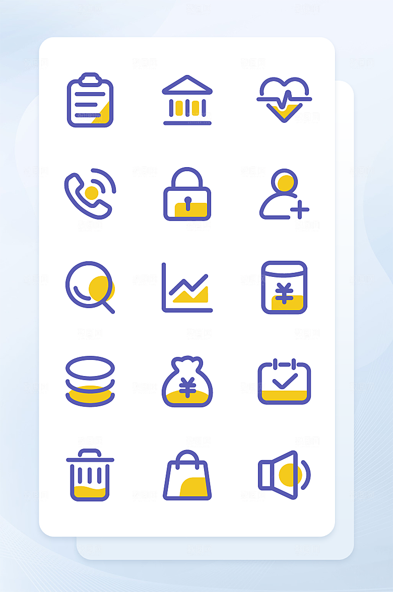 扁平程序应用app图标