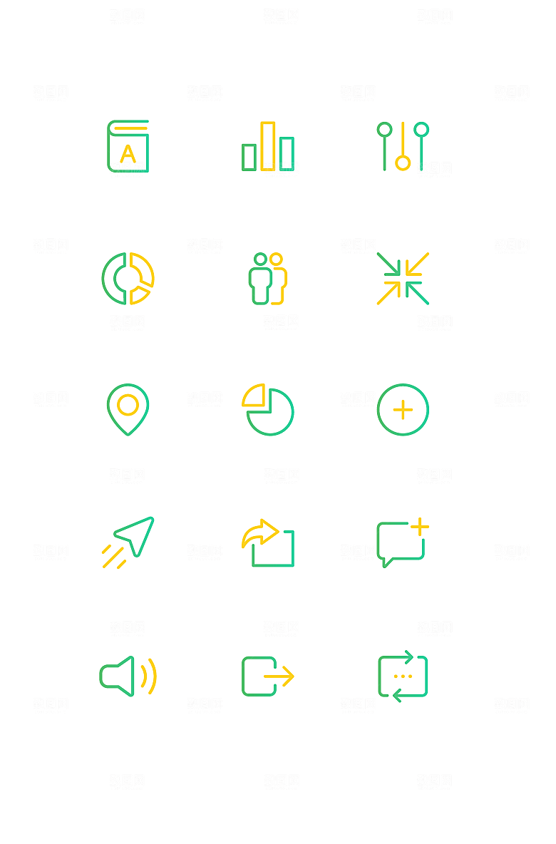 扁平程序应用app图标