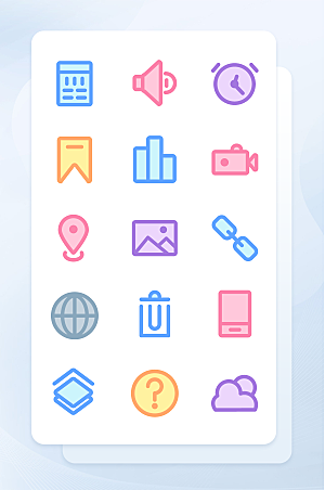 扁平程序应用app图标