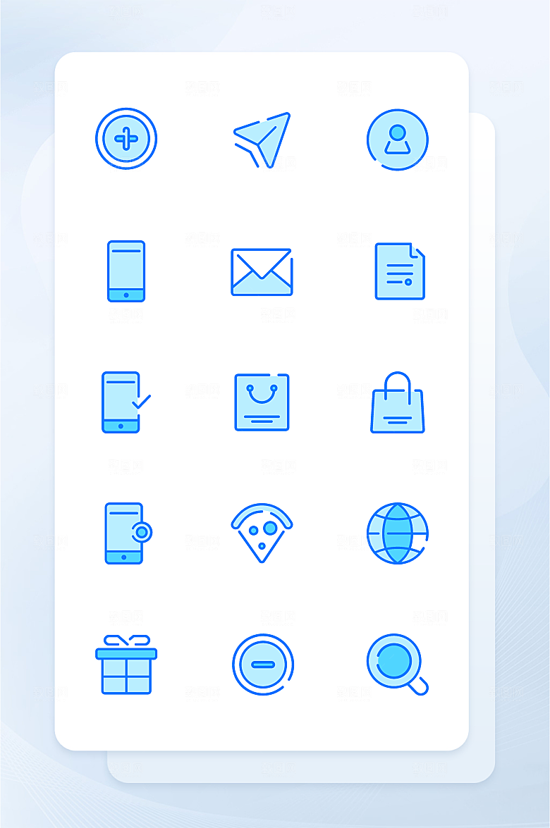 扁平程序应用app图标