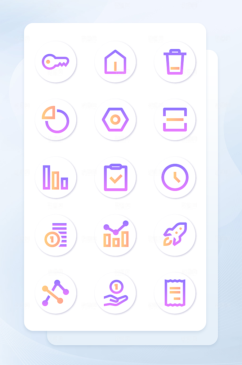 扁平程序应用app图标