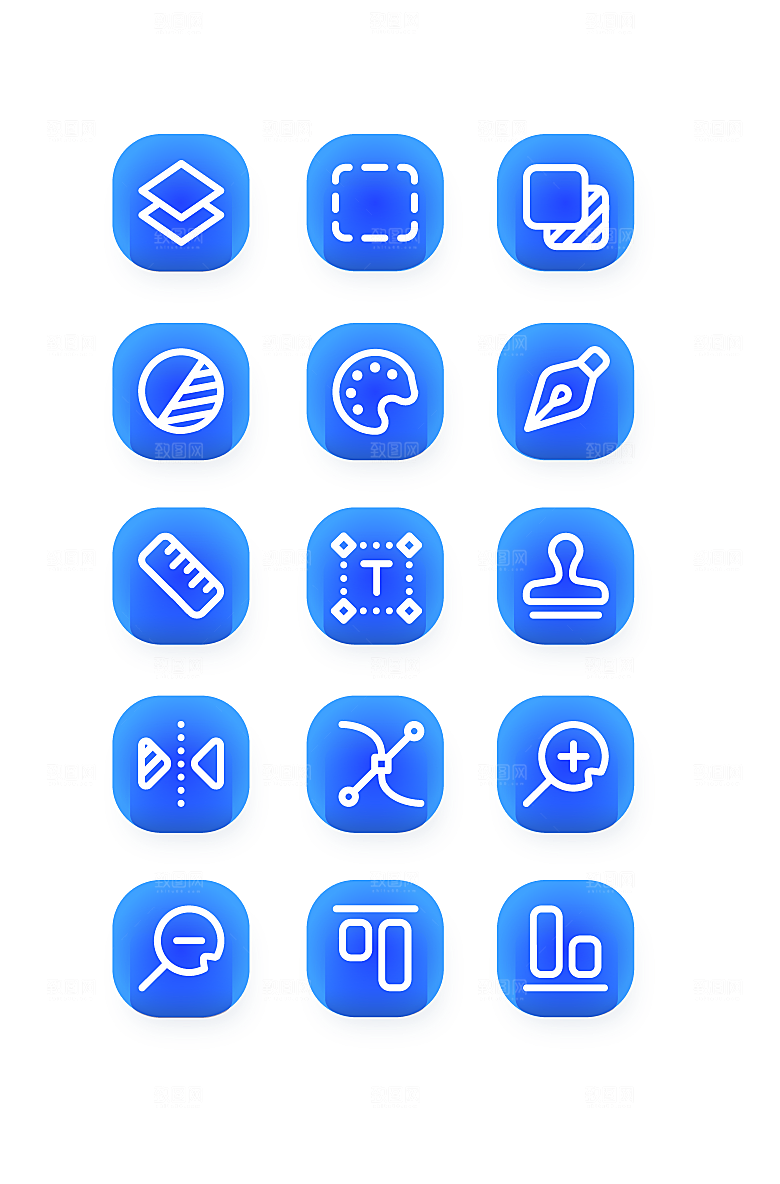 扁平程序应用app图标