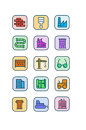 扁平程序应用app图标