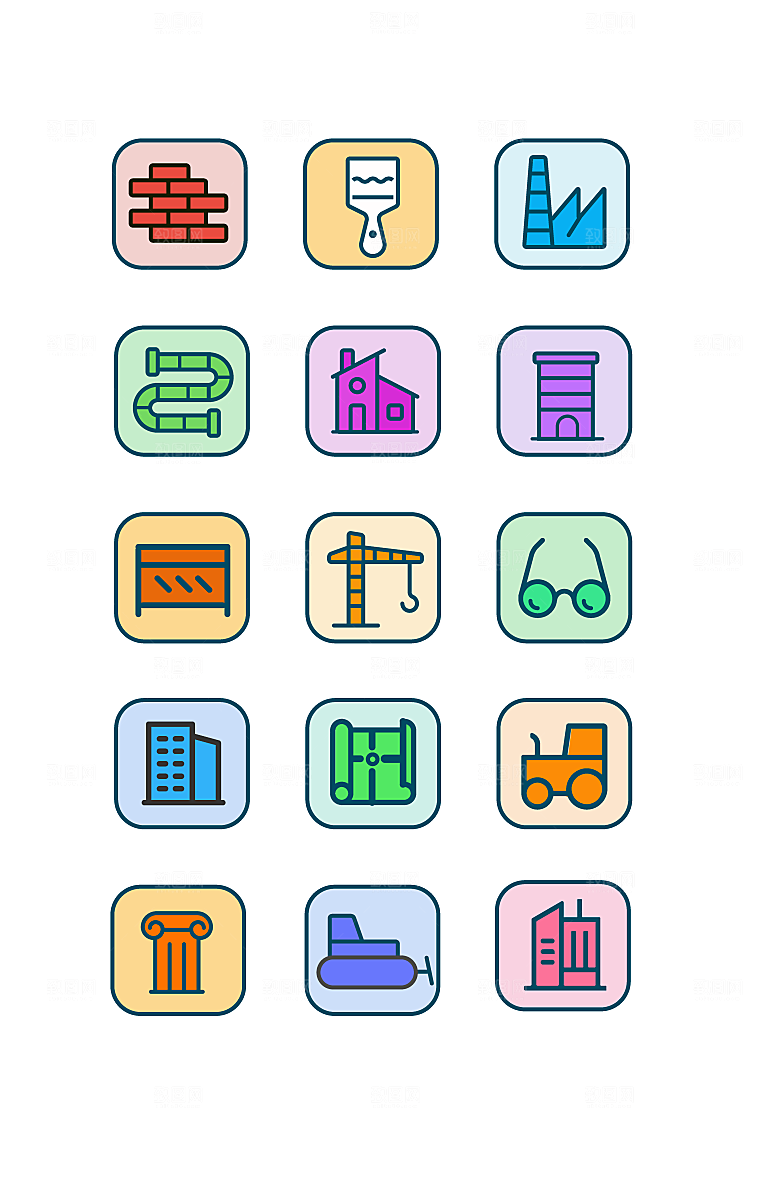 扁平程序应用app图标