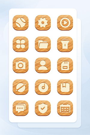 扁平程序应用app图标