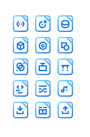 扁平程序应用app图标