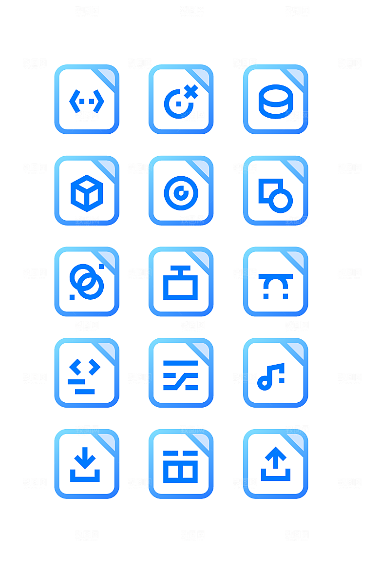 扁平程序应用app图标