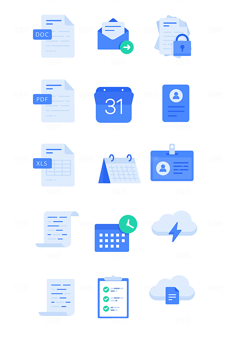扁平程序应用app图标