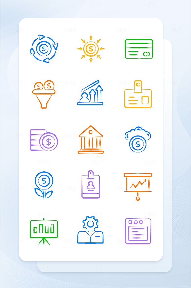 扁平程序应用app图标