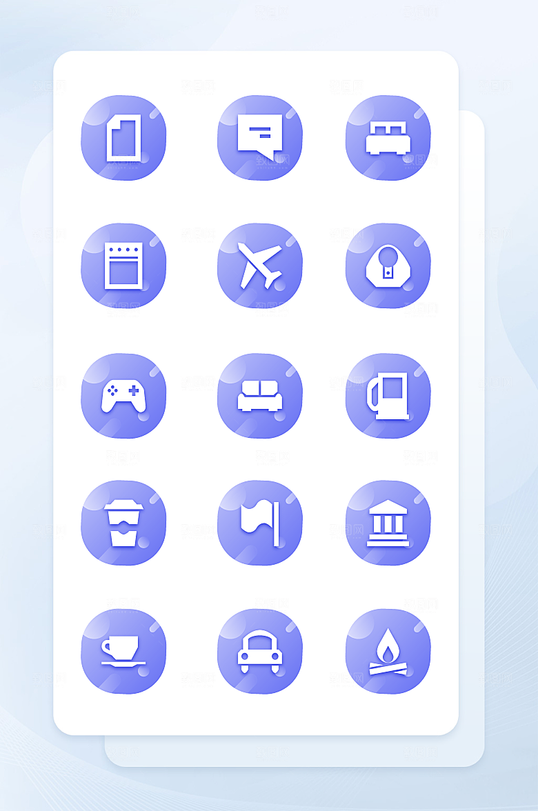 扁平程序应用app图标