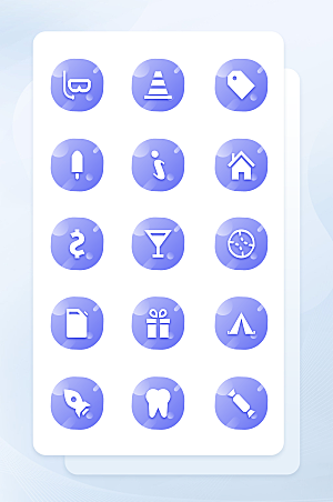 扁平程序应用app图标