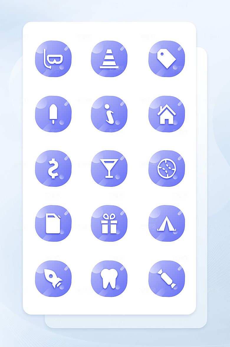 扁平程序应用app图标