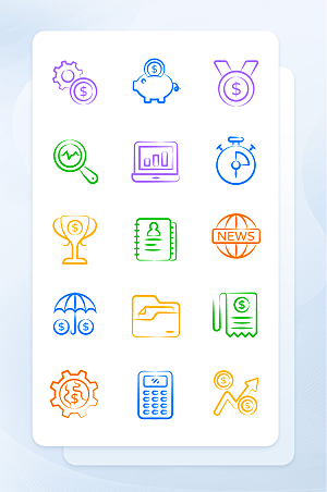 扁平程序应用app图标