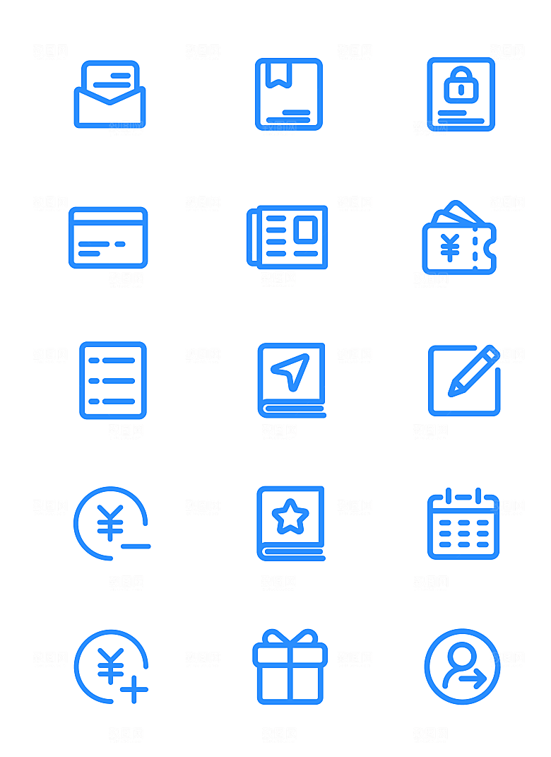 扁平程序应用app图标
