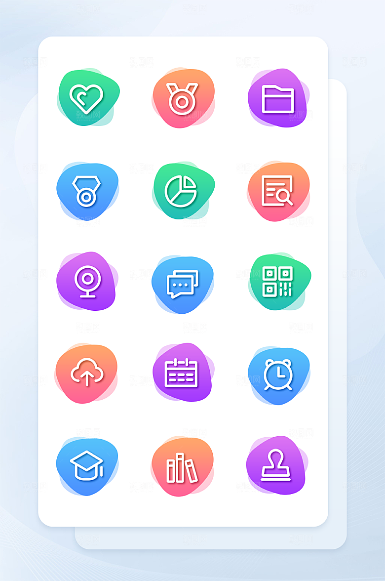 扁平程序应用app图标