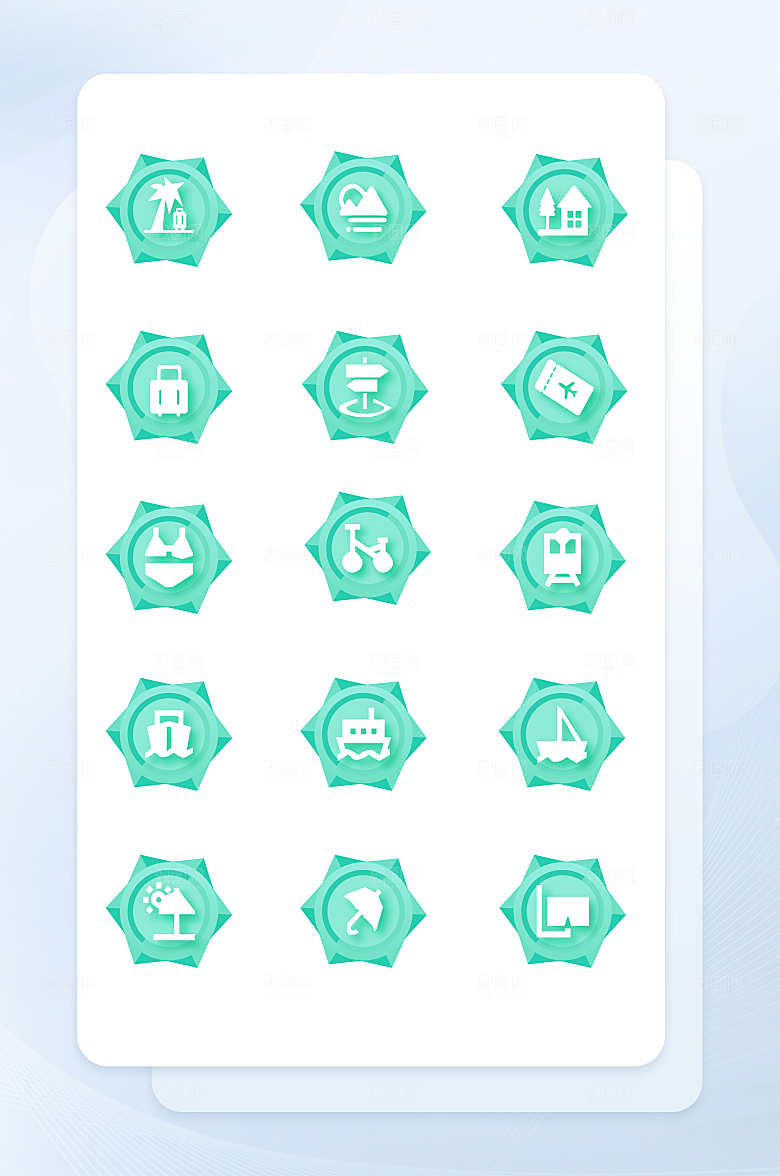 扁平程序应用app图标
