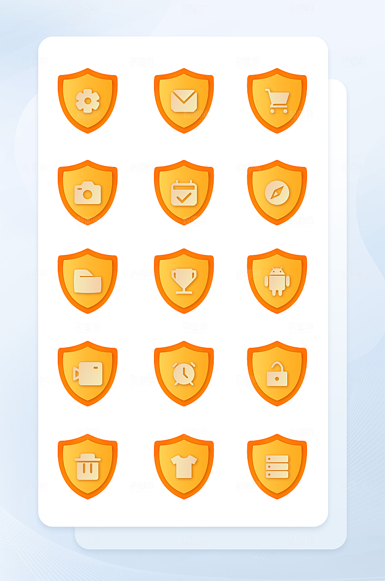 扁平程序应用app图标