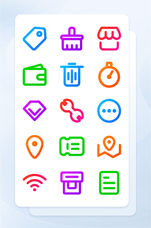扁平程序应用app图标