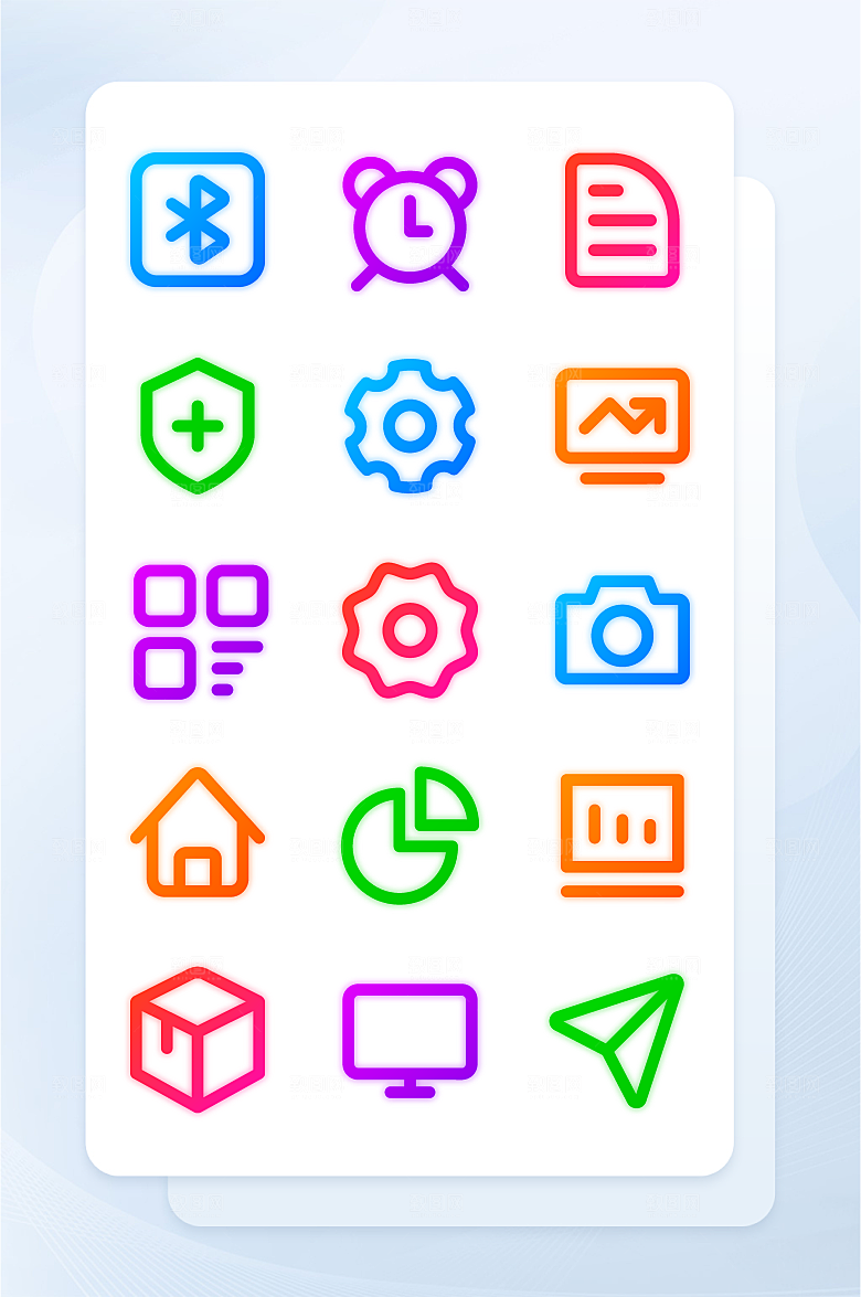 扁平程序应用app图标