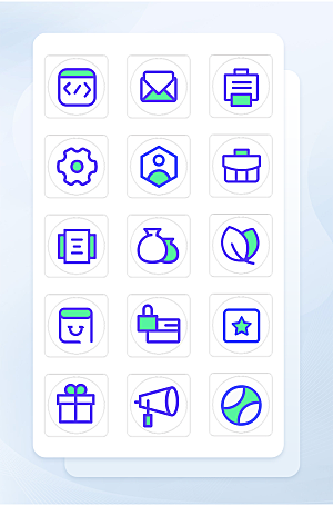扁平程序应用app图标