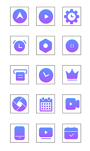 扁平程序应用app图标