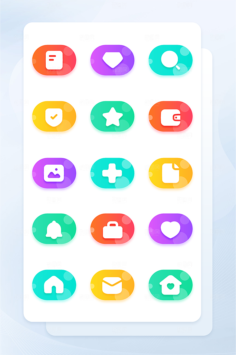扁平程序应用app图标