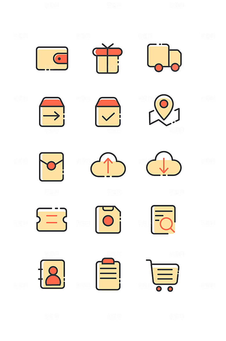 扁平程序应用app图标