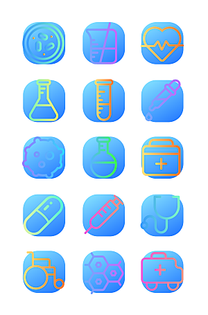 扁平程序应用app图标