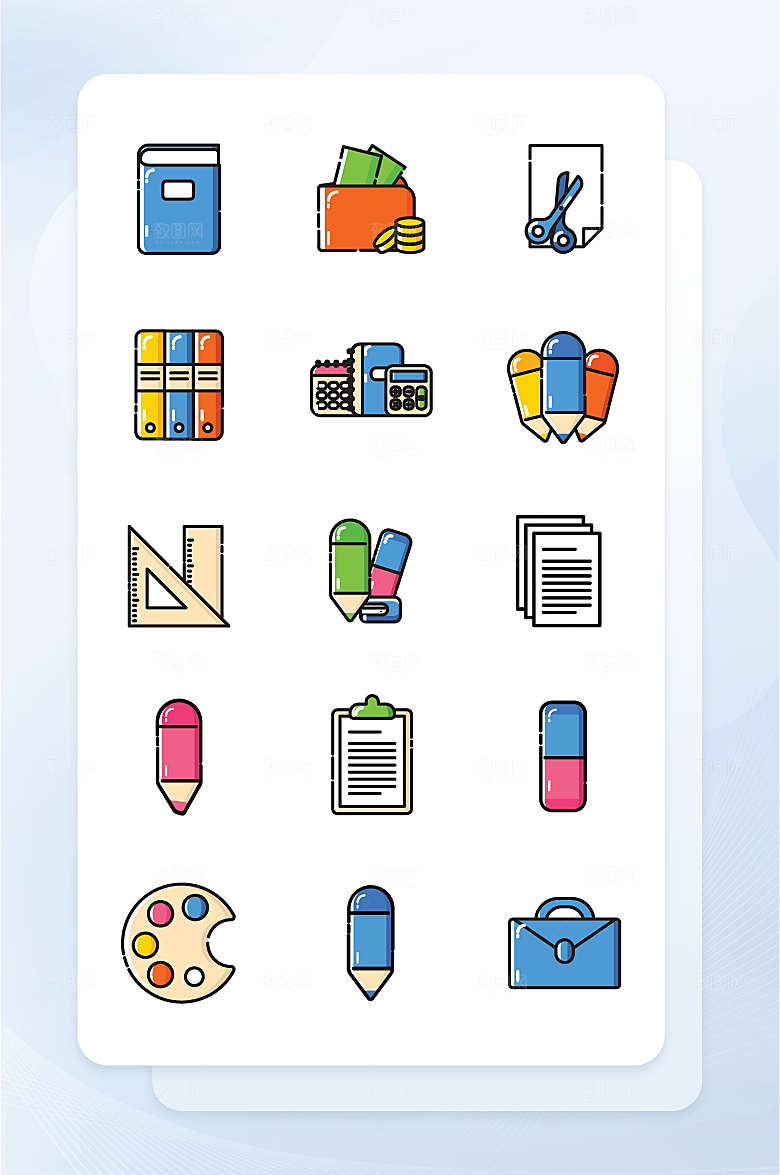 扁平程序应用app图标