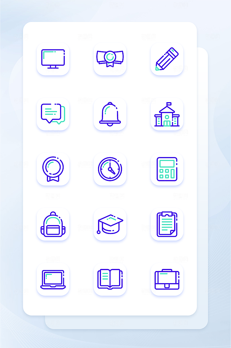 扁平程序应用app图标