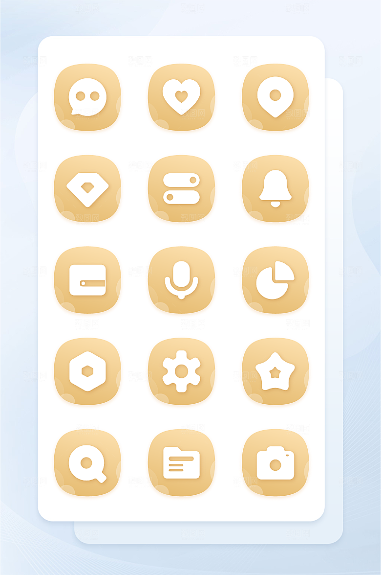 扁平程序应用app图标