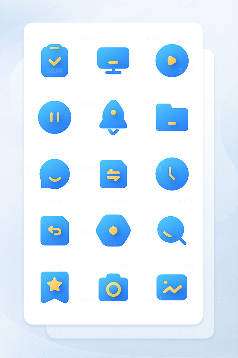 扁平程序应用app图标