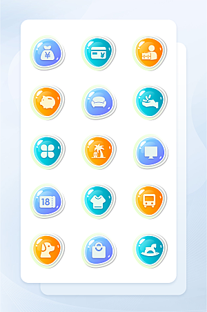 扁平程序应用app图标
