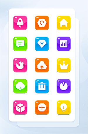 扁平程序应用app图标