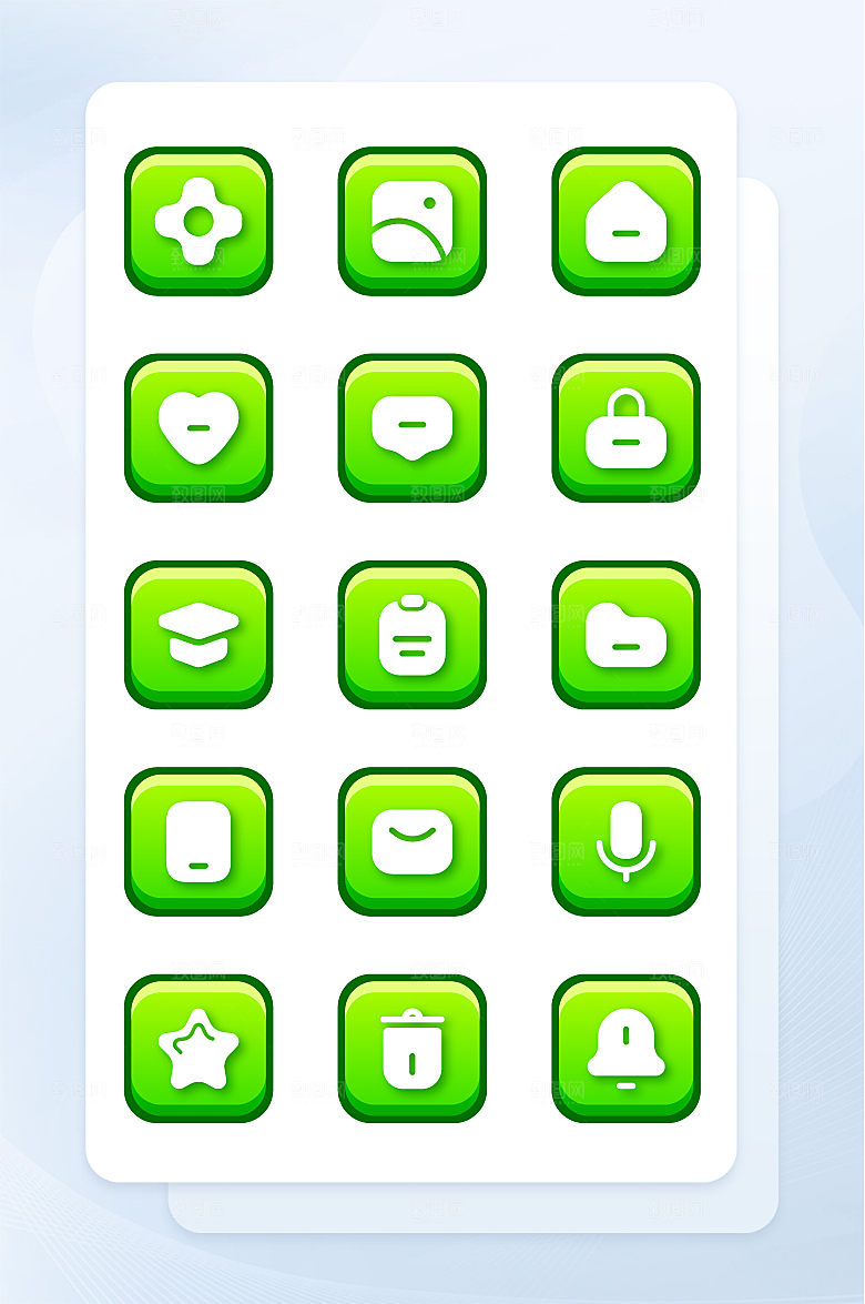 扁平程序应用app图标