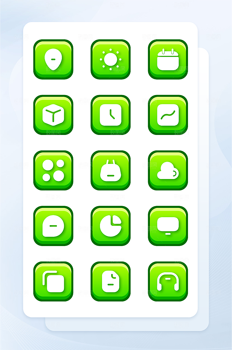扁平程序应用app图标