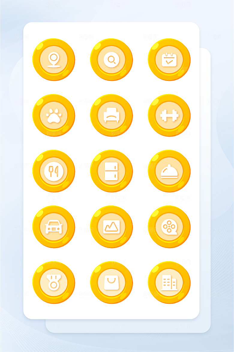 扁平程序应用app图标