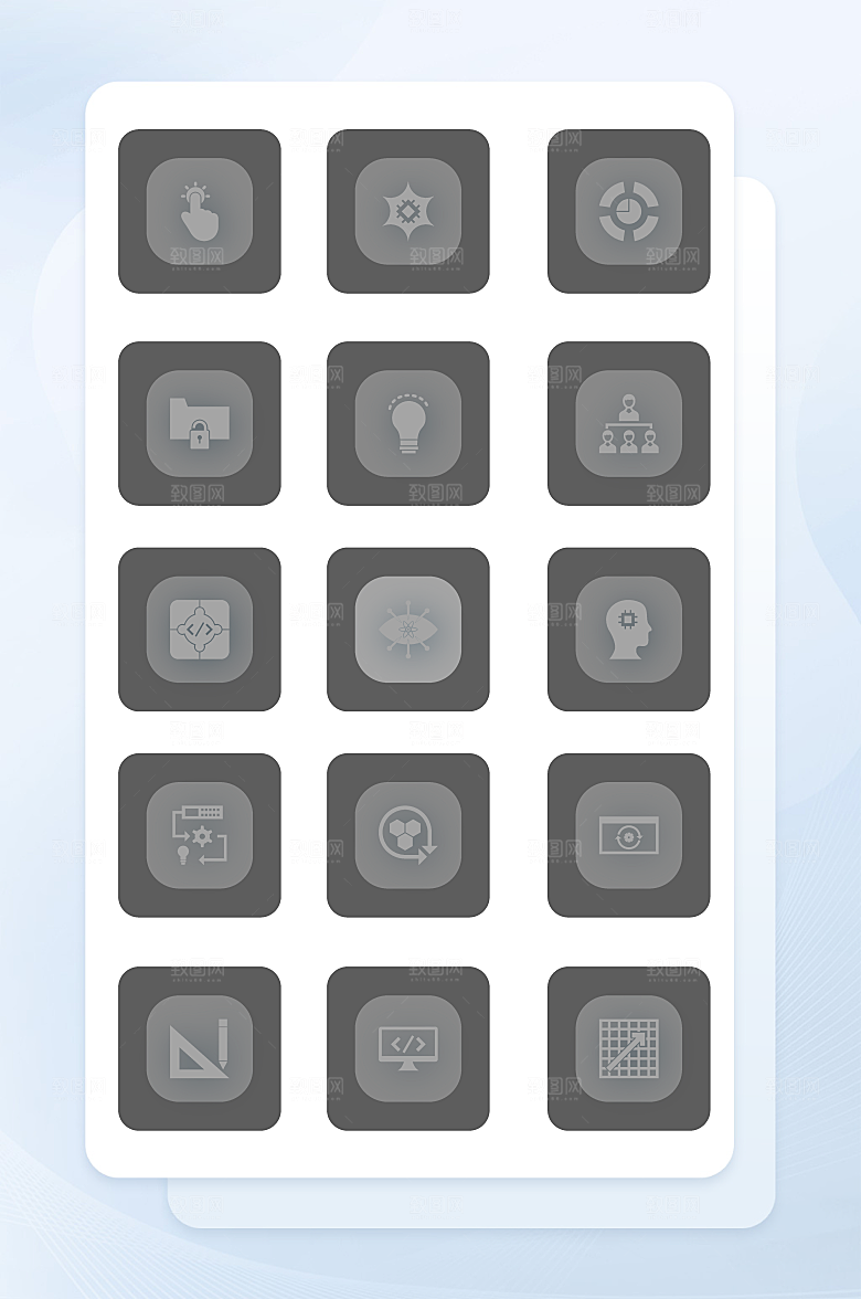 扁平程序应用app图标