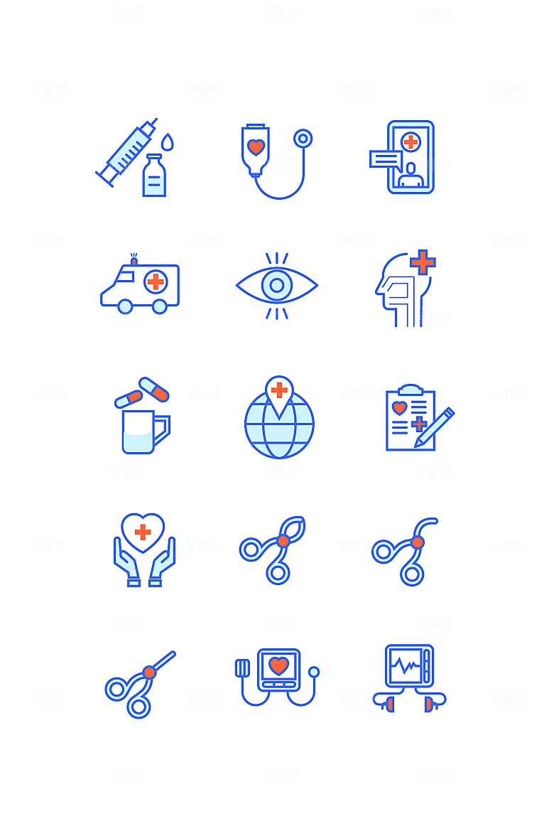扁平程序应用app图标