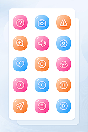 扁平程序应用app图标