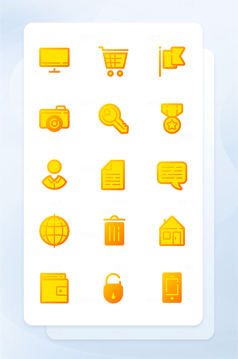 扁平程序应用app图标