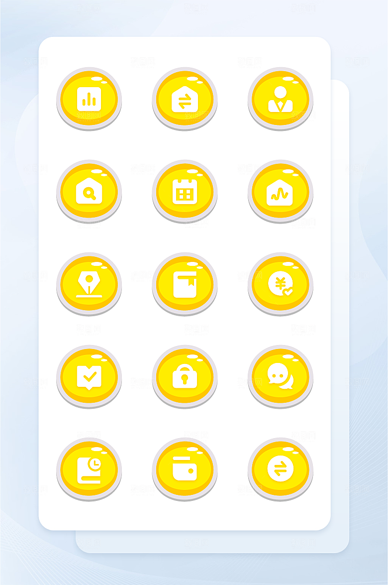 扁平程序应用app图标