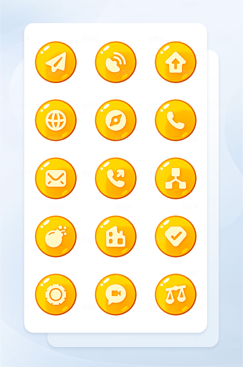 扁平程序应用app图标